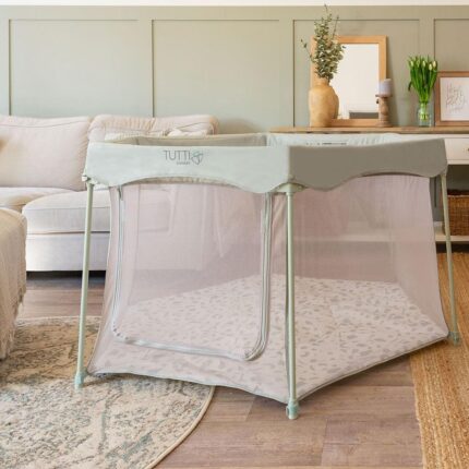 Tutti Bambini Hexa Playpen - Leaf/Terrazzo