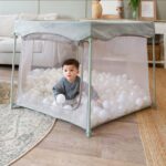 Tutti Bambini Hexa Playpen - Leaf/Terrazzo