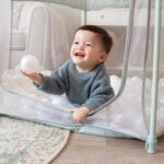 Tutti Bambini Hexa Playpen - Leaf/Terrazzo