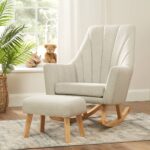Tutti Bambini Jonah Rocking Chair + Foot Stool - Pebble