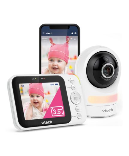 VTech RM4761 3.5inch Smart Wi-Fi 1080p Pan & Tilt Monitor - White
