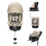 Welldon Smart Rotate 2 Pro I-size 40-125cm Isofix Car Seat - Sahara (Birth-7years)