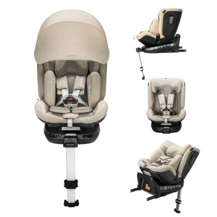 Welldon Smart Rotate 2 Pro I-size 40-125cm Isofix Car Seat - Sahara (Birth-7years)