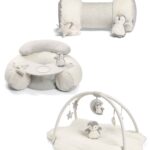 Wish Upon a Cloud Playmat Bundle with Tummy Time Roll, Sit & Play